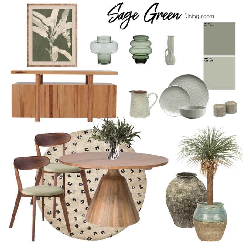 Sage green dining room Mood Board by Manea Interior Design & Styling on Style Sourcebook