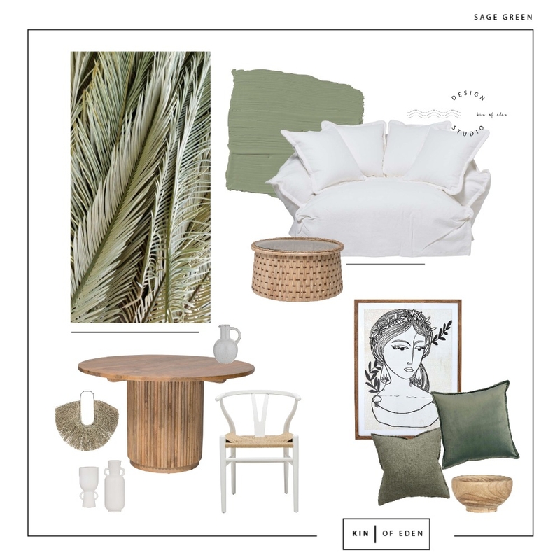 SAGE GREEN.. Mood Board by Kin of Eden on Style Sourcebook