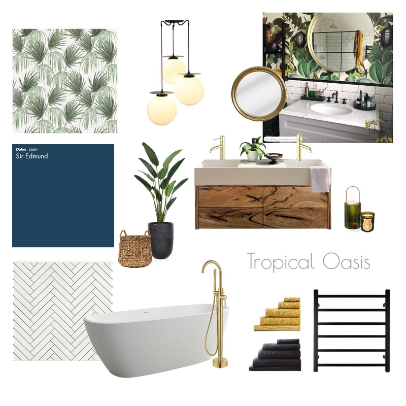 Tropical Bathroom Mood Board by Nike_Zama on Style Sourcebook