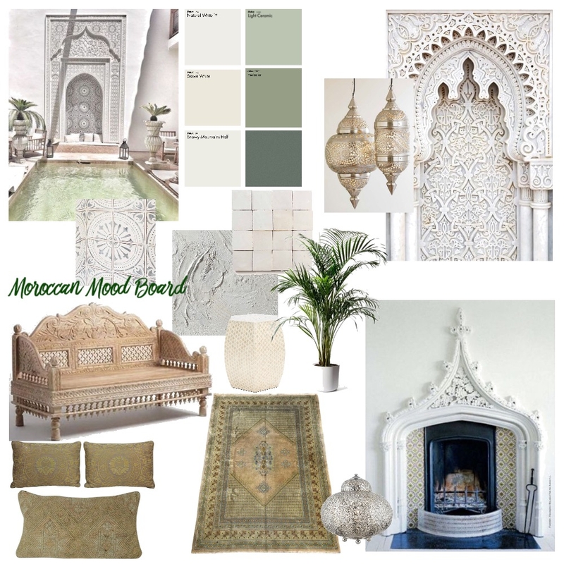 Tranquil Moroccan Mood Board by Alexandria Zamora on Style Sourcebook