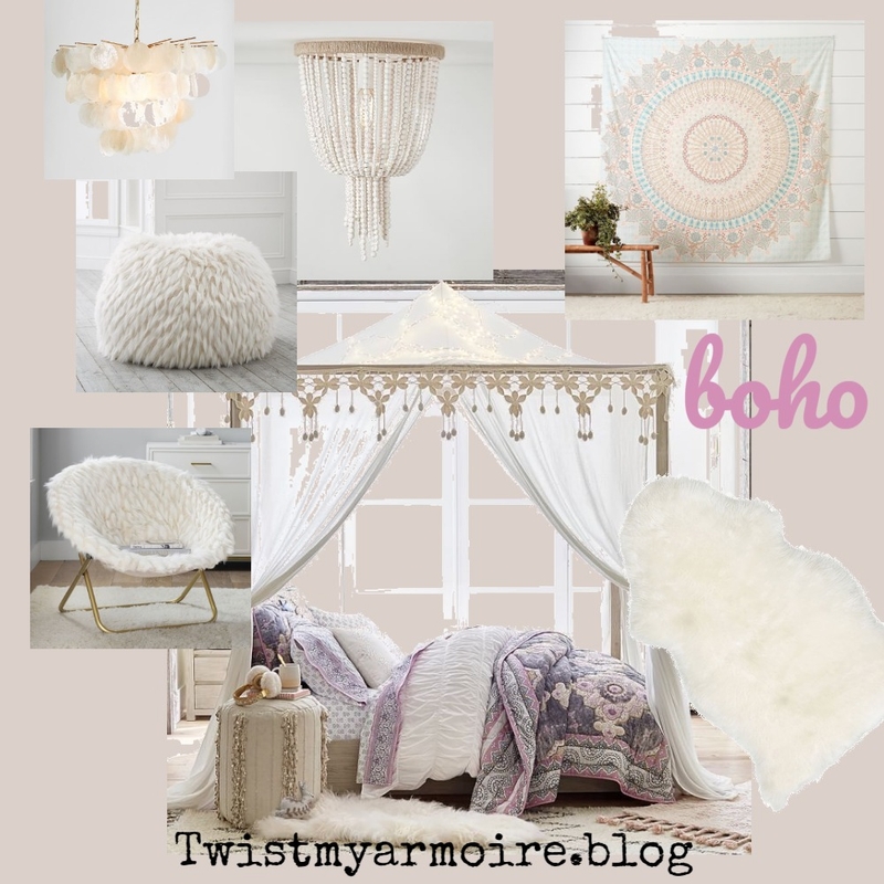 boho bed Interior Design Mood Board by Twist My Armoire