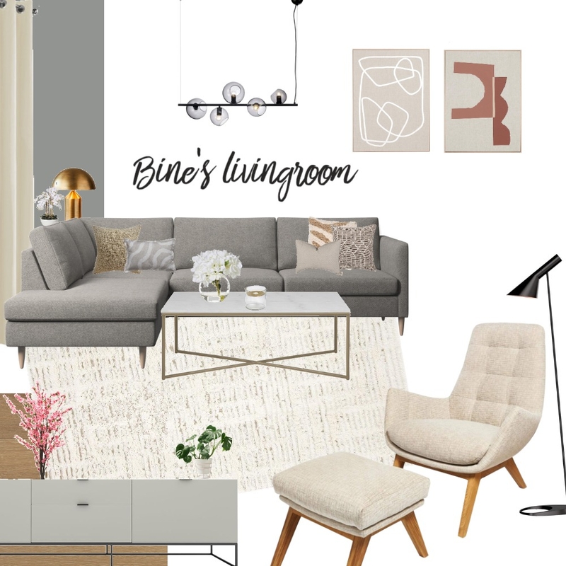 Bine's living Mood Board by Stephanie Broeker Art Interior on Style Sourcebook