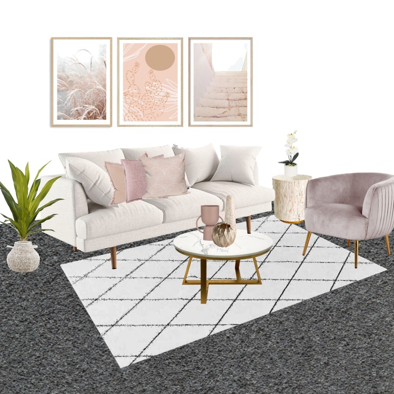 Luxo Living Lounge Room - pink Mood Board by stephc.style on Style Sourcebook