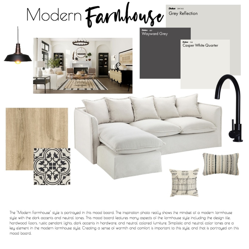 Modern Farmhouse Mood Board Mood Board by Kelsi330 on Style Sourcebook