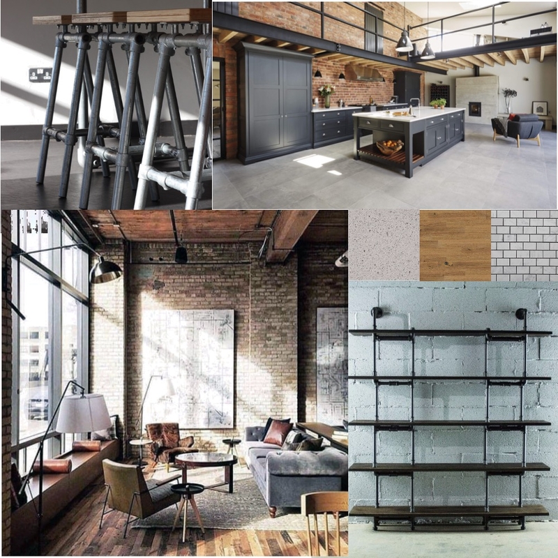industrial Mood Board by Rita Wong on Style Sourcebook