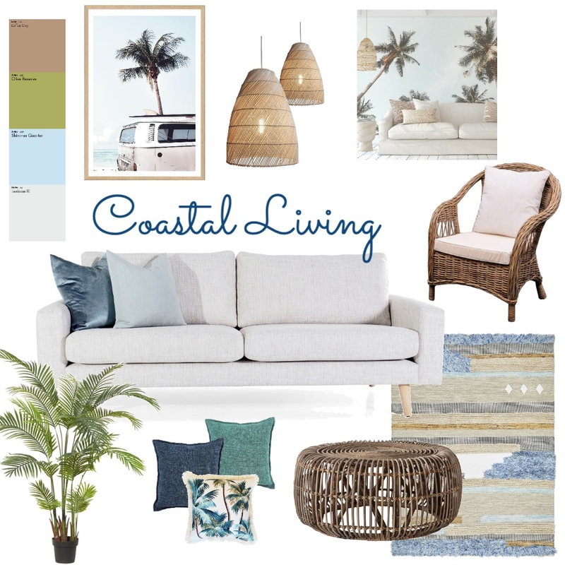 Coastal Living Mood Board by Valeria Fang on Style Sourcebook