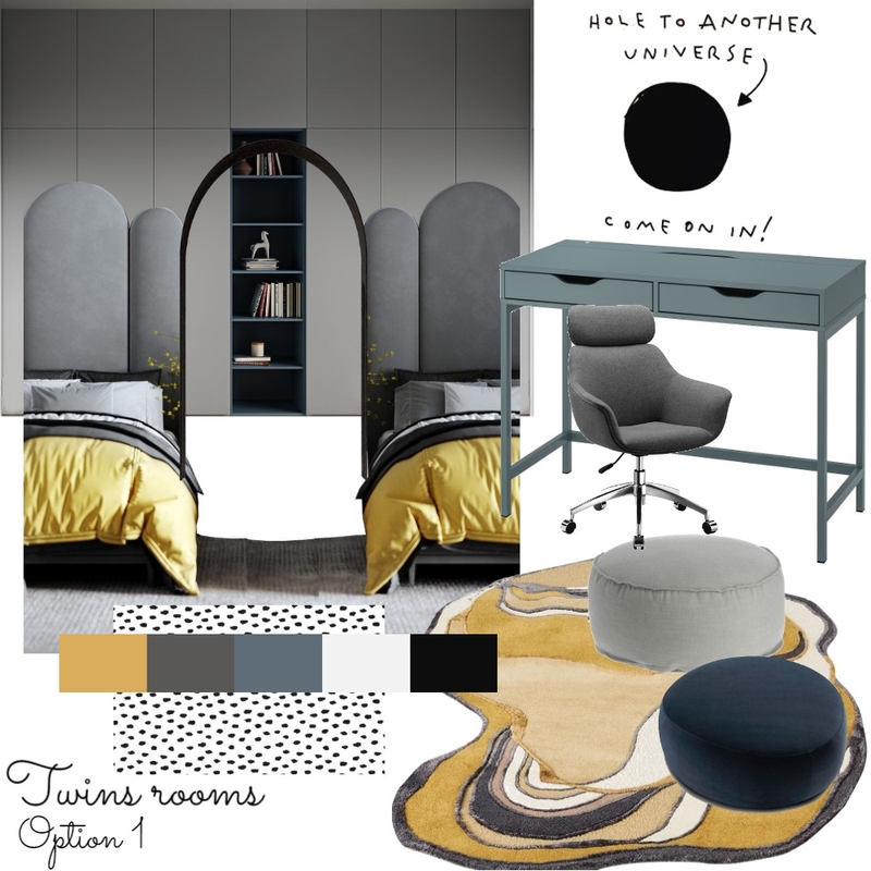 משפחת סגס: חדרי תאומים: אופציה 1 Mood Board by Marin-a on Style Sourcebook