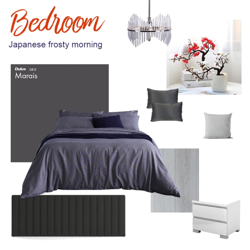 Bedroom "Japanese frosty morning" Mood Board by Ekaterina Gradiuk on Style Sourcebook