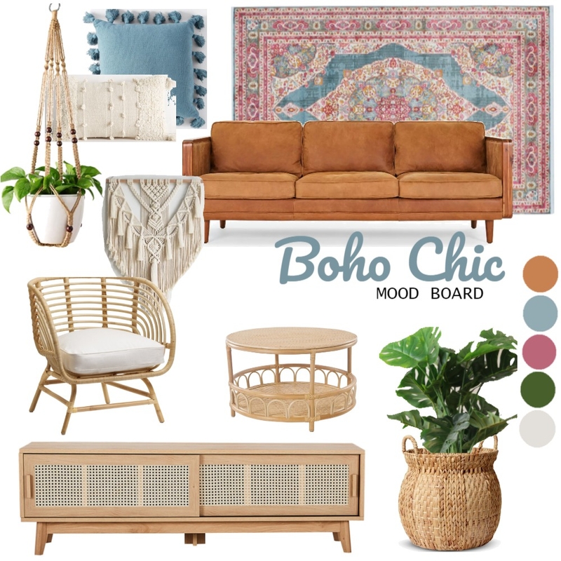 Module 3- Bohemian Style Mood Board by Valerie Joan Interiors on Style Sourcebook