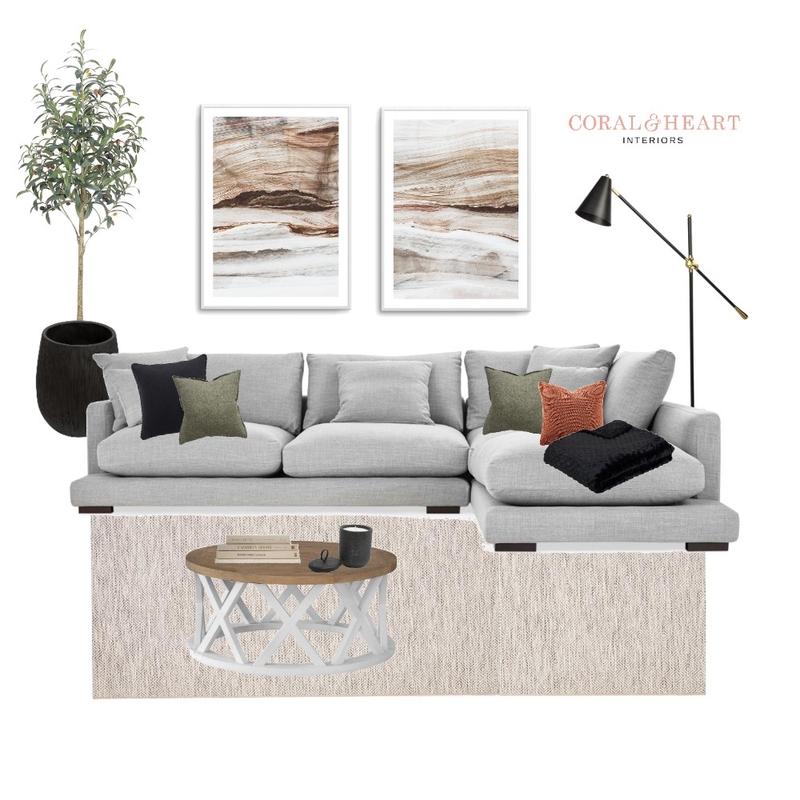 Elle's Lounge Room Mood Board by Coral & Heart Interiors on Style Sourcebook