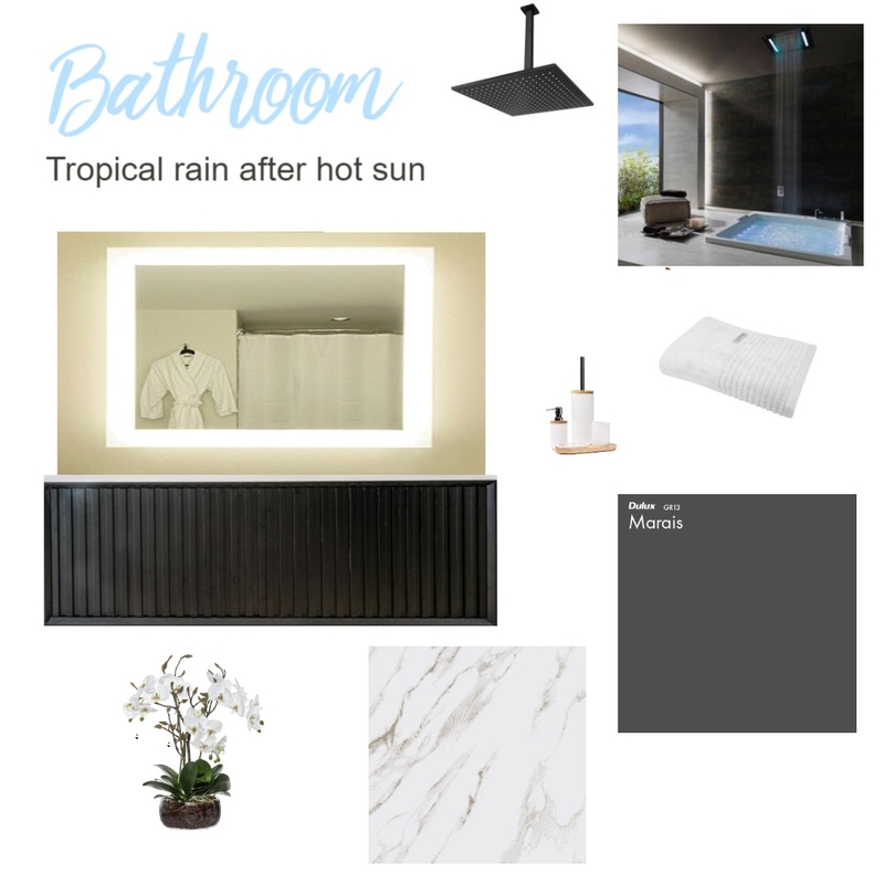 Bathroom "Tropical rain after hot sun" Mood Board by Ekaterina Gradiuk on Style Sourcebook