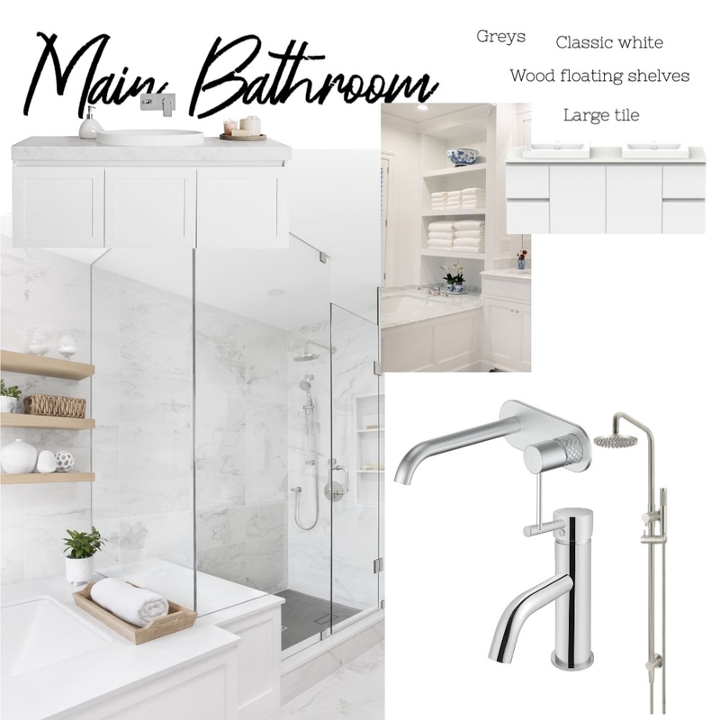 Main Bathroom Mood Board by Shenali on Style Sourcebook