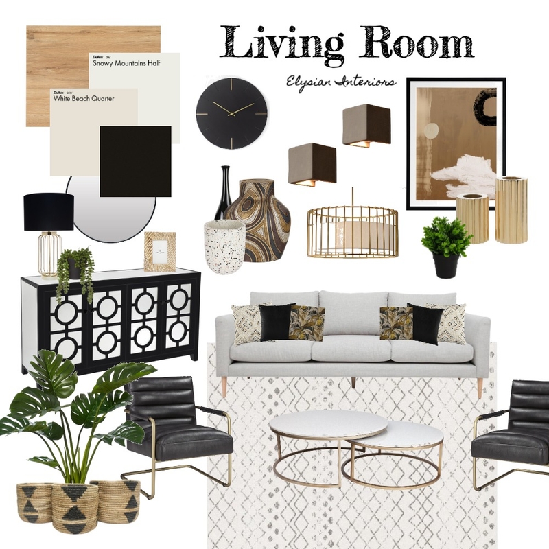 Living Room Mood Board by georginatipper on Style Sourcebook