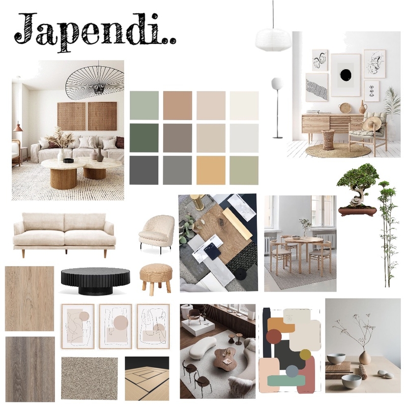 Japandi Mood Board Mood Board by sgeneve on Style Sourcebook