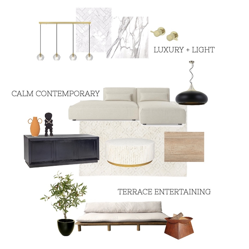 Drew&LeahCONTEMPORARY Mood Board by elle watson on Style Sourcebook