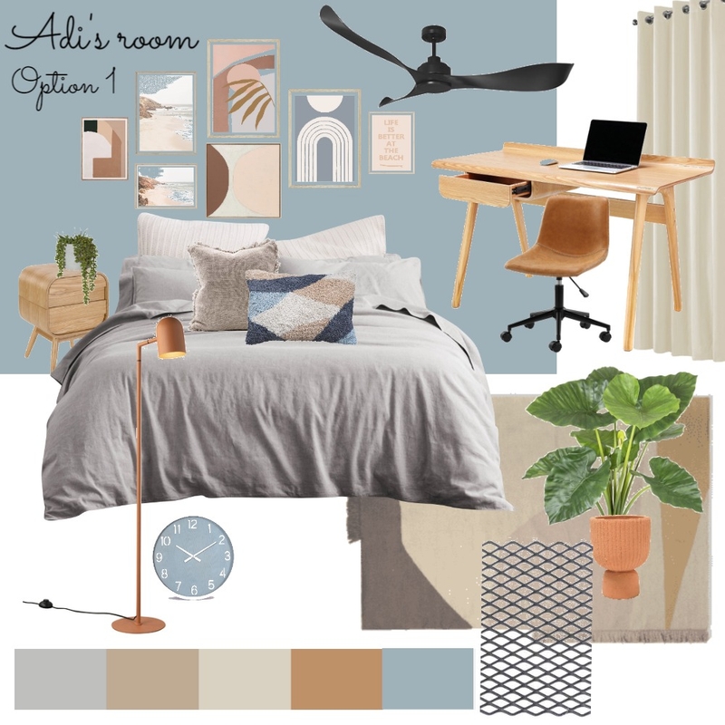 משפחת סגס: חדר של עדי: אופציה 1 Mood Board by Marin-a on Style Sourcebook