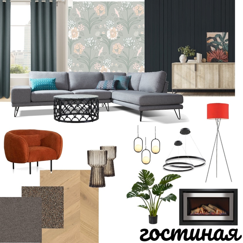 гостиная Mood Board by tv on Style Sourcebook