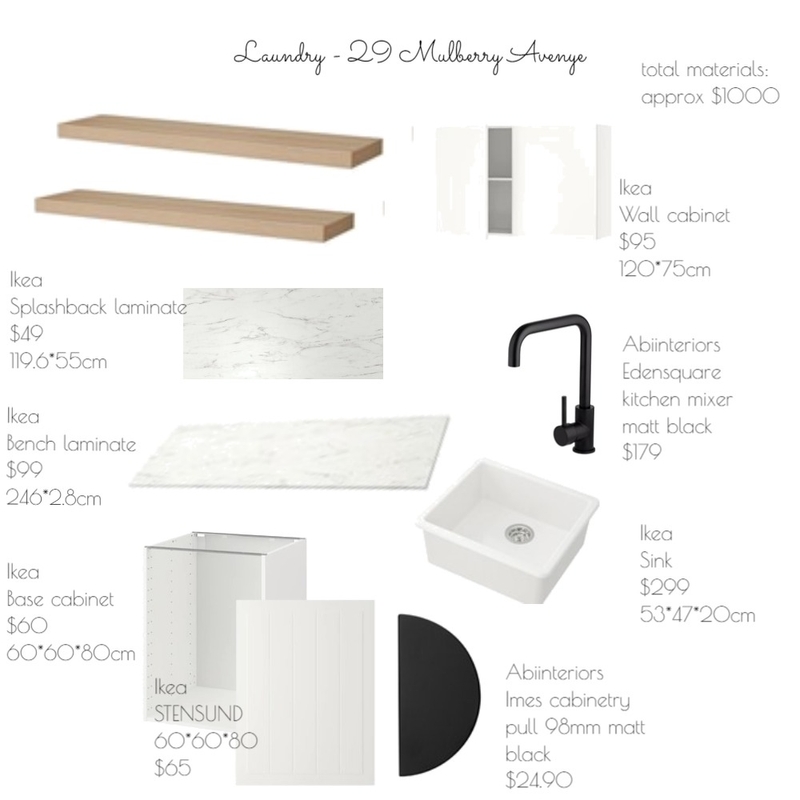 laundry - 29 mulberry av Mood Board by REBA & CO on Style Sourcebook