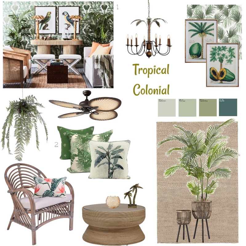 tropical Mood Board by Sonya Ditto on Style Sourcebook