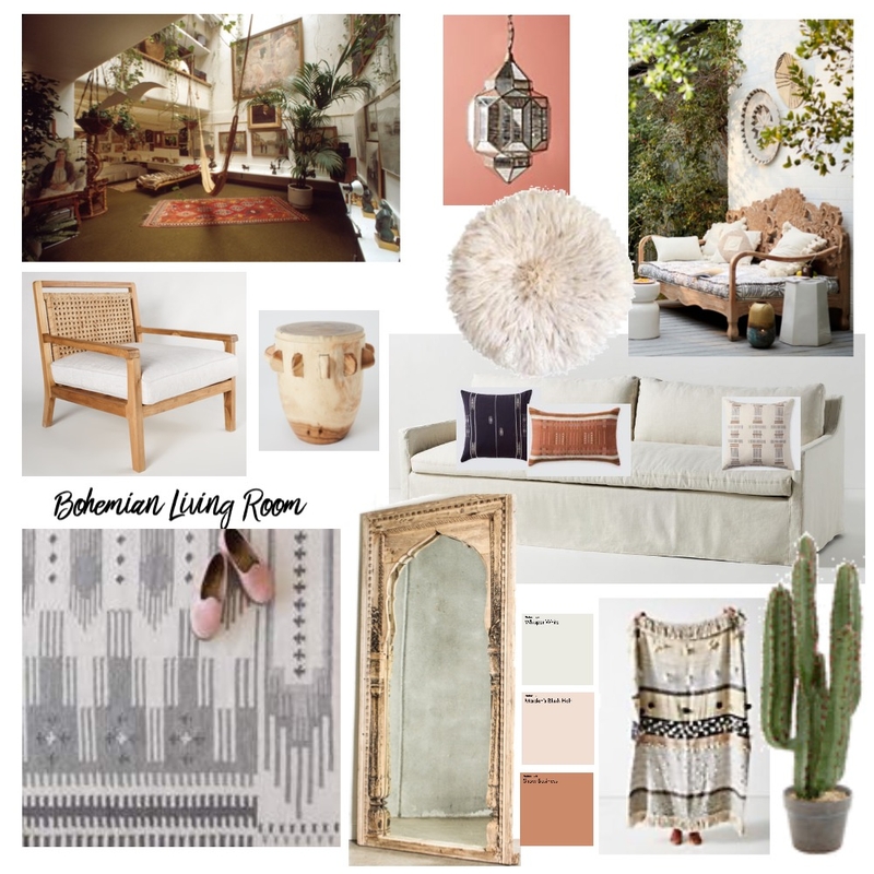 bohemian living room2 Mood Board by Jasperjoy on Style Sourcebook