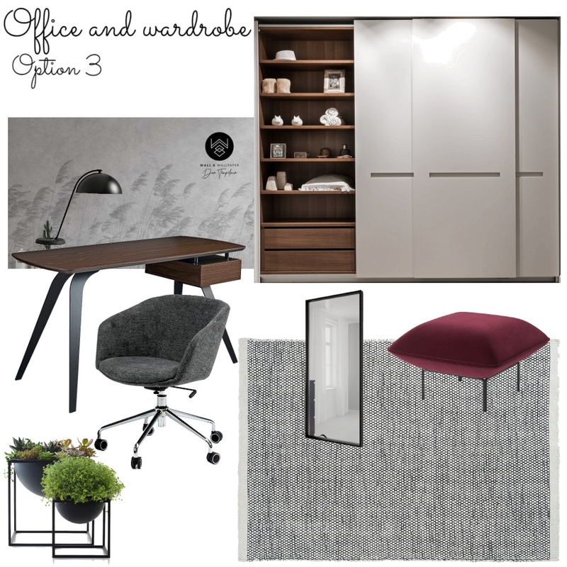 משפחת סגס: משרד וחדר ארונות: אופציה 3 Mood Board by Marin-a on Style Sourcebook