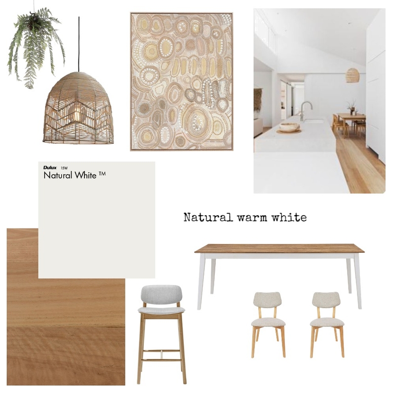 Natural warm white dining Mood Board by SOSI on Style Sourcebook