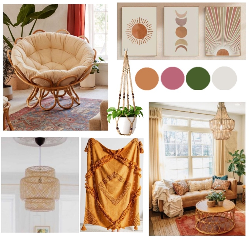 Module 3 - Bohemian Mood Board 2 Mood Board by Valerie Joan Interiors on Style Sourcebook