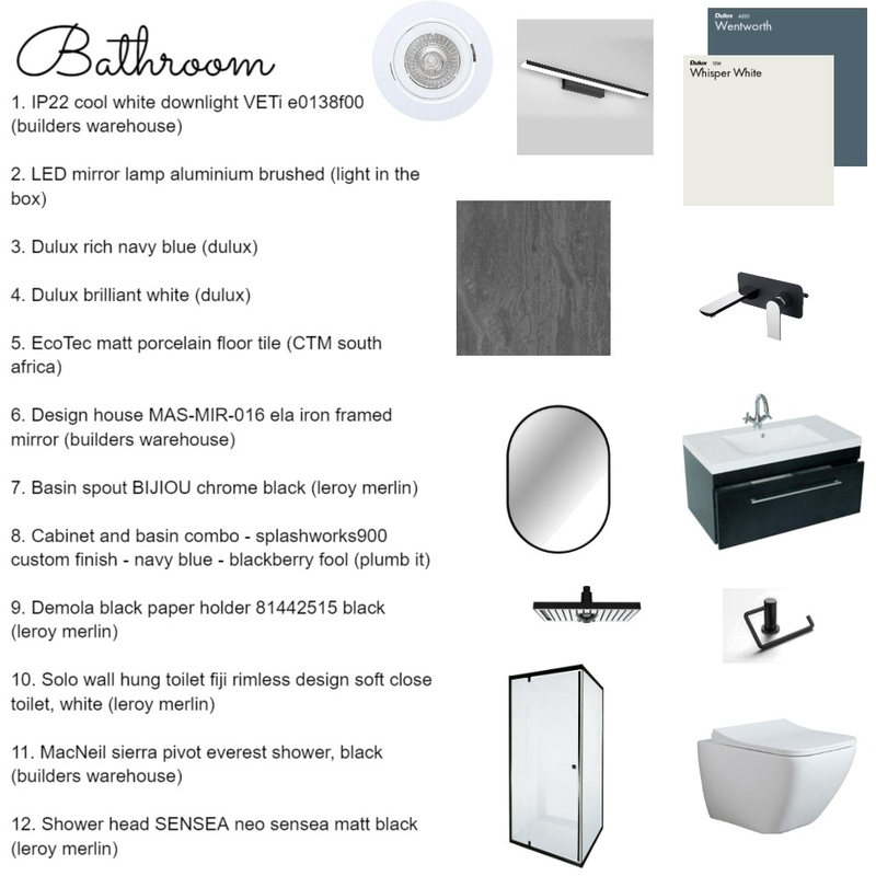 bathroom Mood Board by Skye Vosloo on Style Sourcebook