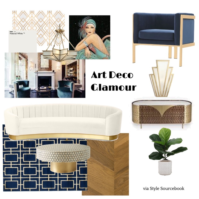 Art Deco Board Mood Board by GableandNor on Style Sourcebook