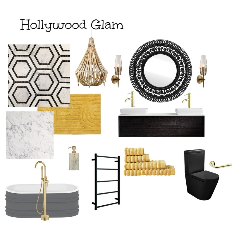 Hollywood glam Mood Board by lisabet on Style Sourcebook