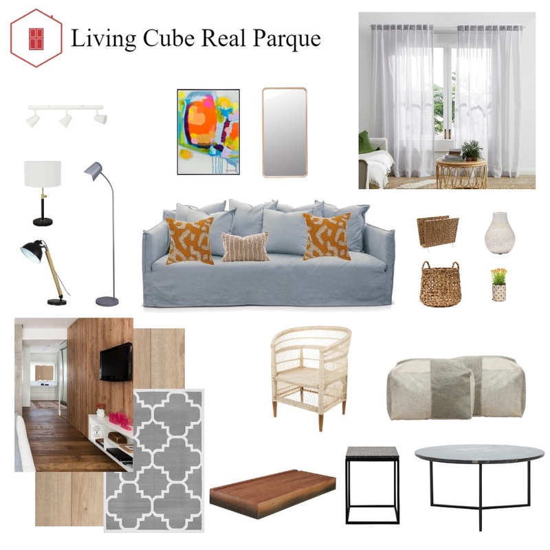 Living Real Mood Board by Staging Casa on Style Sourcebook