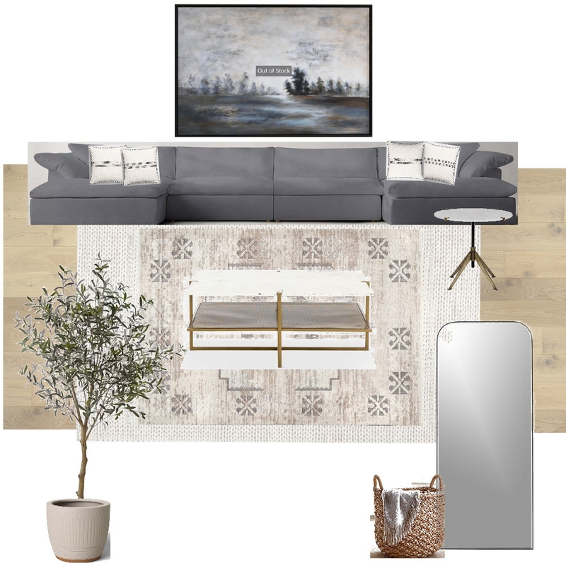 Mom's Basement Living Room Mood Board by Payton on Style Sourcebook