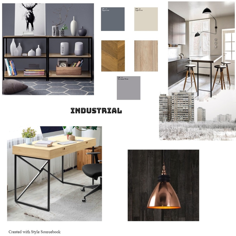 Industrial Mood Board by Kimberley on Style Sourcebook