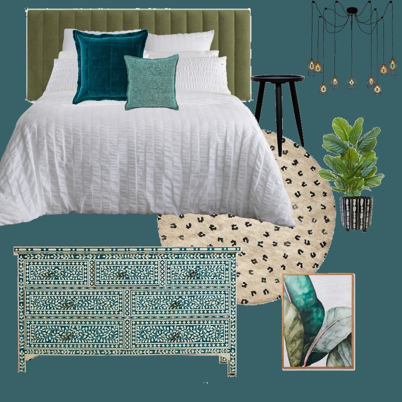 Teal Green Bedroom Mood Board by Linda.M80 on Style Sourcebook