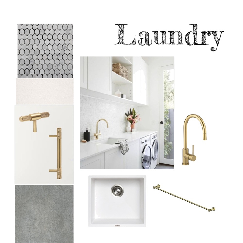 Laundry Mood Board by Kate Halpin Design on Style Sourcebook