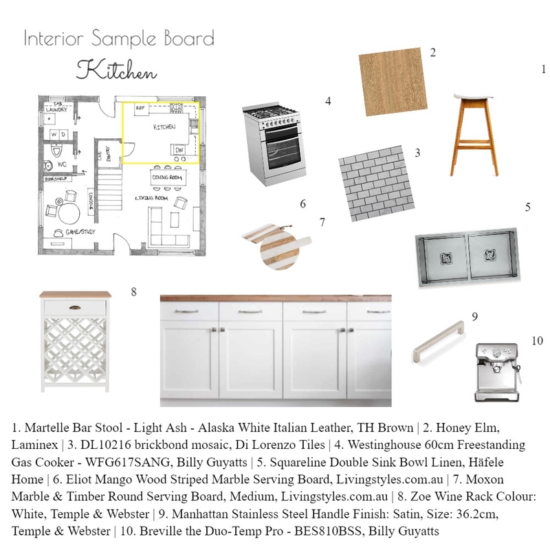 kitchen Mood Board by Keisha Brown on Style Sourcebook