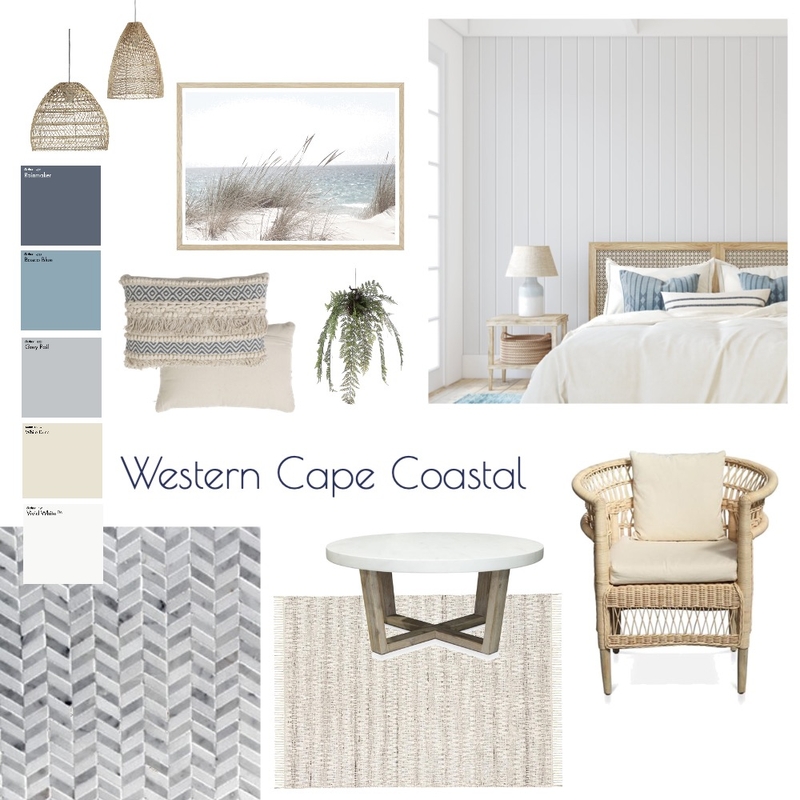 Western Cape Coastal Bedroom Mood Board by Kate Campbell on Style Sourcebook