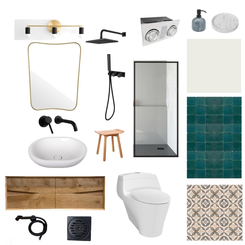 Module 9 IDI Bathroom Mood Board by Riasty on Style Sourcebook