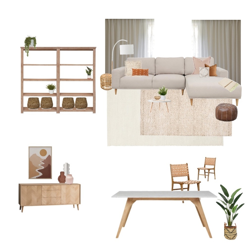 Module 10 - Completed Assignment Living Dining Mood Board by Mgj_interiors on Style Sourcebook