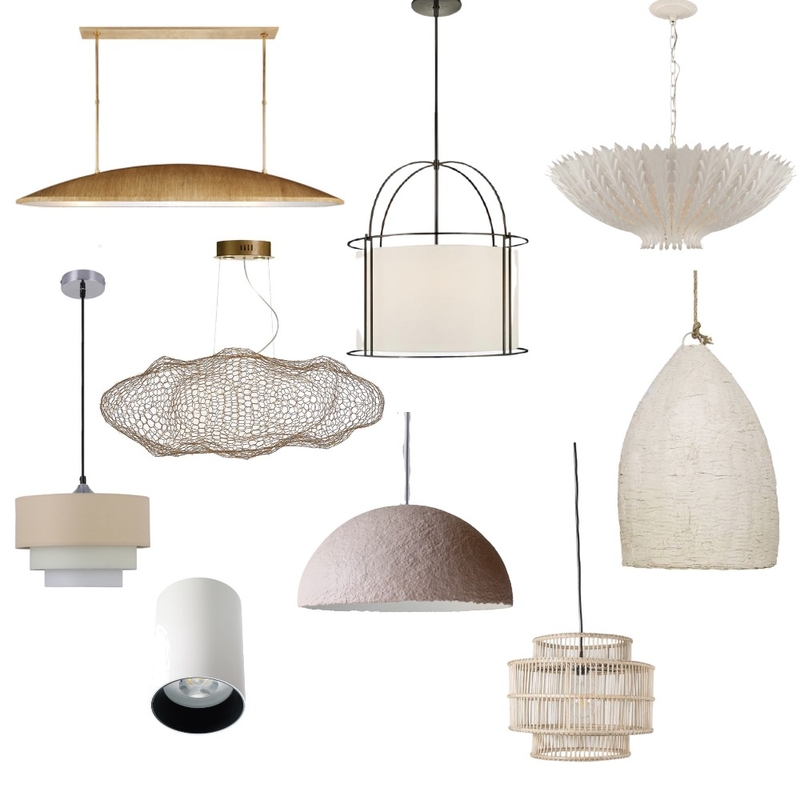 Pendant Mood Board by Rhiannon Lee, Oleander & Finch Interiors on Style Sourcebook