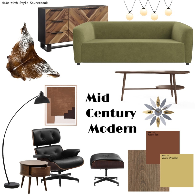 Mid Century Modern Masterpiece Mood Board by JessieCain on Style Sourcebook