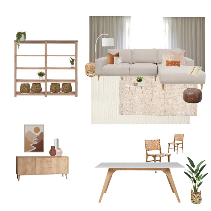 Module 10 - Completed Assignment Living Dining Mood Board by Mgj_interiors on Style Sourcebook