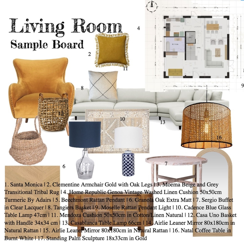 Living Room Mood Board by Elle on Style Sourcebook