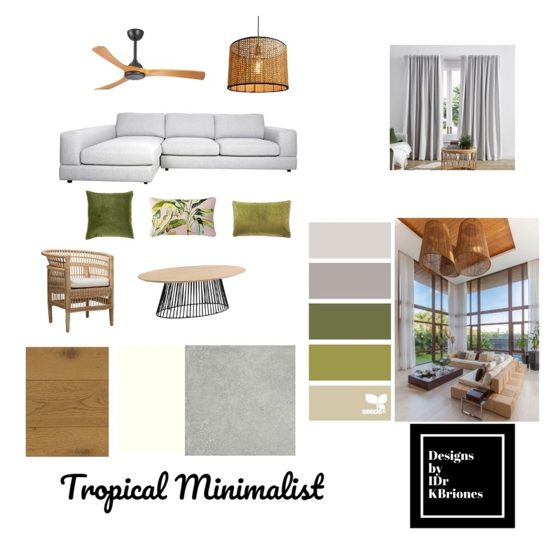 Tropical Minimalist Mood Board by KB Design Studio on Style Sourcebook