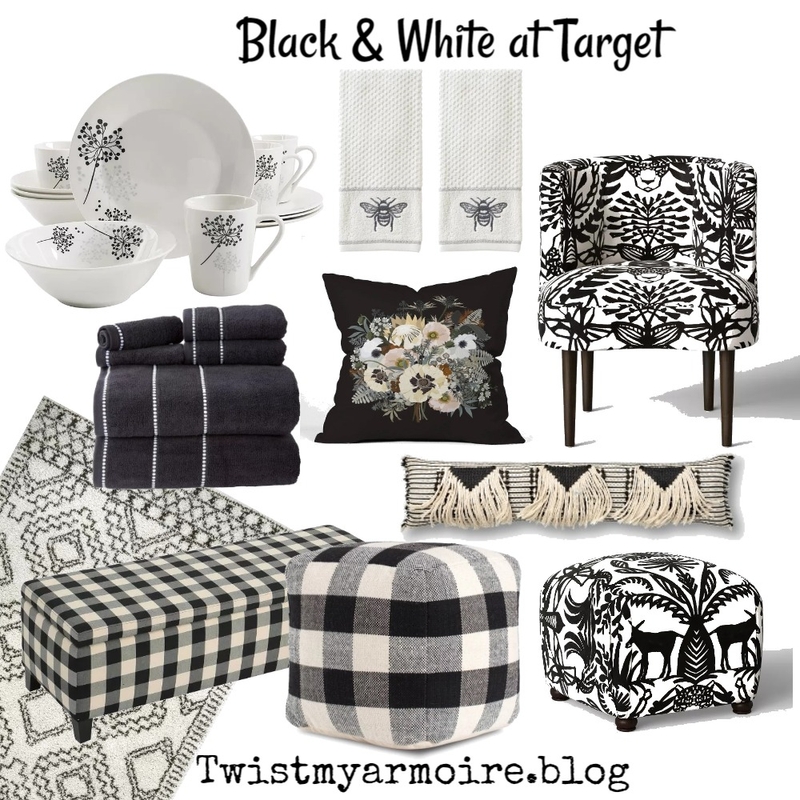 Black & White at Target Mood Board by Twist My Armoire on Style Sourcebook