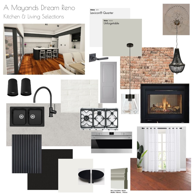 A Maylands Dream Reno - Kitchen & Living Selections Mood Board by klaudiamj on Style Sourcebook