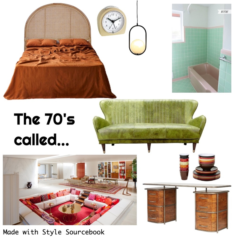 The 70's called Mood Board by JessieCain on Style Sourcebook