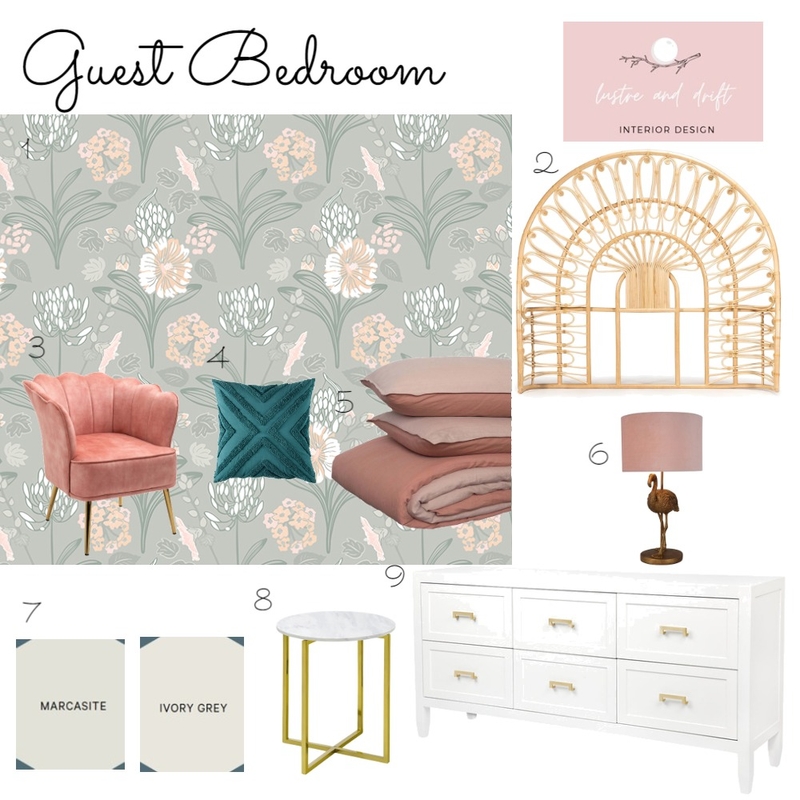 Guest bedroom Mood Board by lustreanddrift on Style Sourcebook