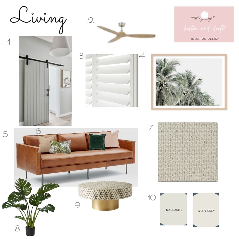 Living Mood Board by lustreanddrift on Style Sourcebook