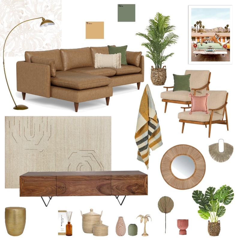 Tropical Living Room Mood Board by kelliedesign on Style Sourcebook